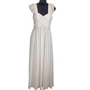Pearl Georgina Chapman of marchesa cream maxi formal ruffle sleeve 2 regencycore